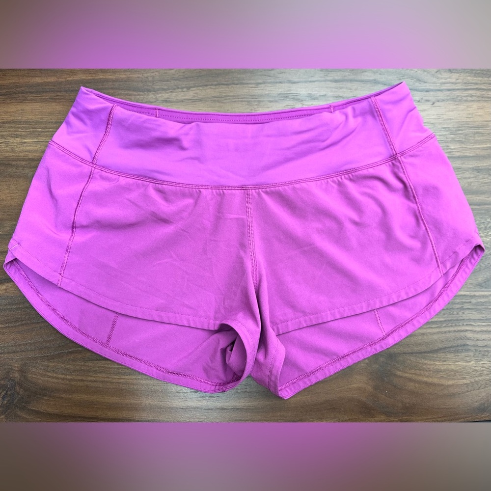 Speed-up low rise 2.5 in vivid, plum size 4